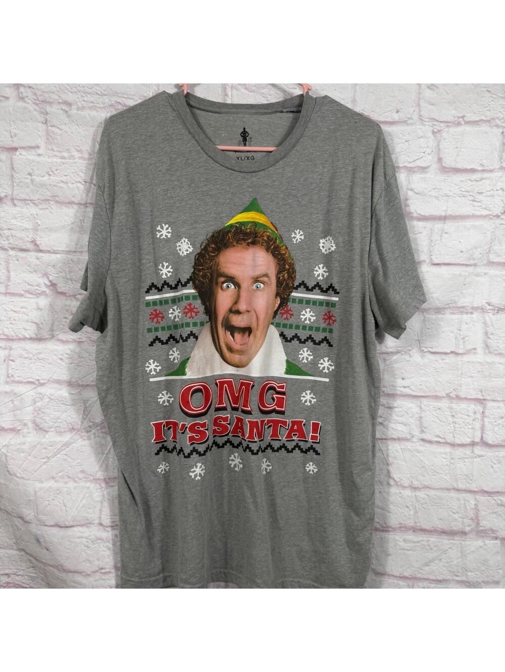 Elf Movie XL Graphic T-Shirt - OMG It's Santa!